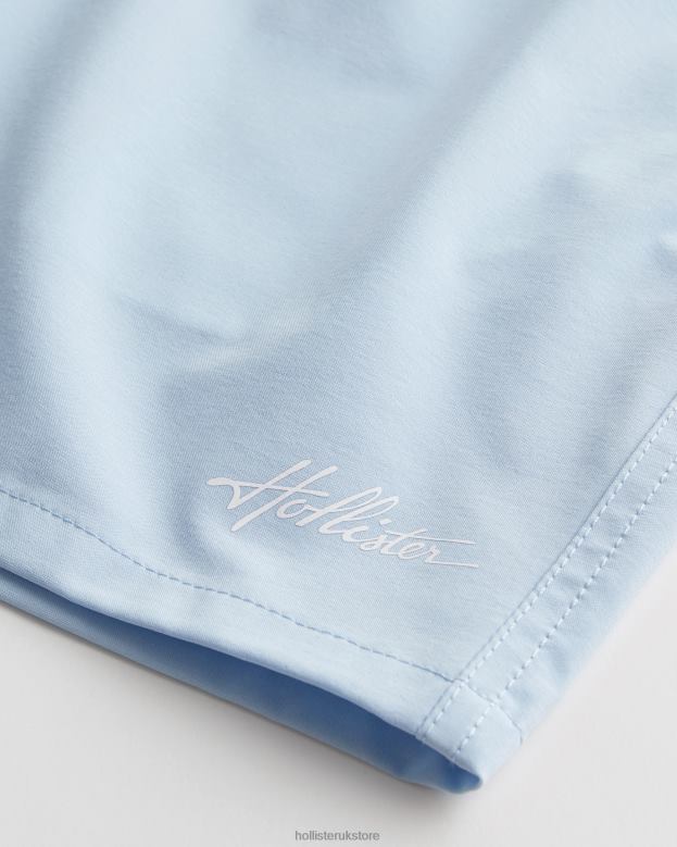 Bottoms Hollister Men Guard Swim Trunks 5\\ 488201109 Light Blue